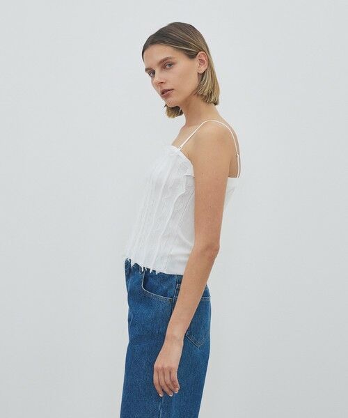 TOMORROWLAND / トゥモローランド キャミソール・チューブトップ | マットレーヨンラッフル キャミソール | 詳細3