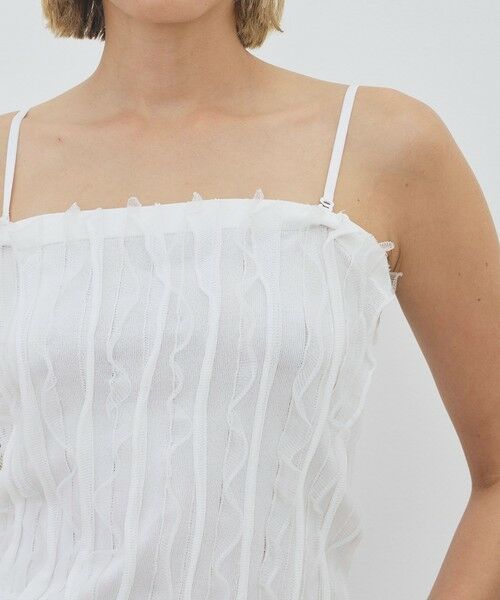 TOMORROWLAND / トゥモローランド キャミソール・チューブトップ | マットレーヨンラッフル キャミソール | 詳細5
