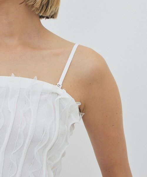 TOMORROWLAND / トゥモローランド キャミソール・チューブトップ | マットレーヨンラッフル キャミソール | 詳細6