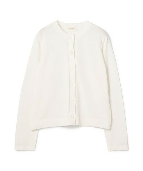 TOMORROWLAND / トゥモローランド カーディガン・ボレロ | ハイツイストドライコットン スリットスリーブカーディガン（11 ホワイト）