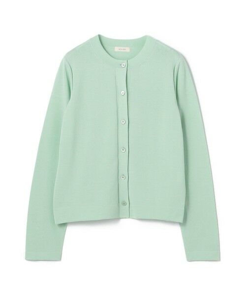 TOMORROWLAND / トゥモローランド カーディガン・ボレロ | ハイツイストドライコットン スリットスリーブカーディガン（51 ライトグリーン）