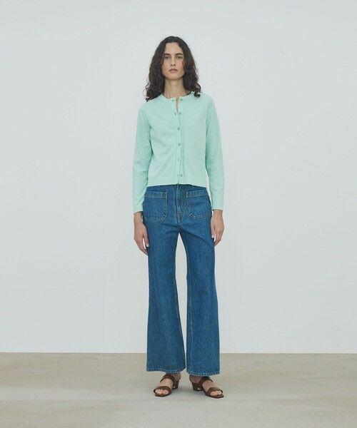 TOMORROWLAND / トゥモローランド カーディガン・ボレロ | ハイツイストドライコットン スリットスリーブカーディガン | 詳細1