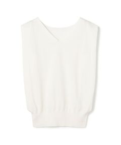 TOMORROWLAND / トゥモローランド ニット・セーター | ハイツイストドライコットン フロンタブルプルオーバー