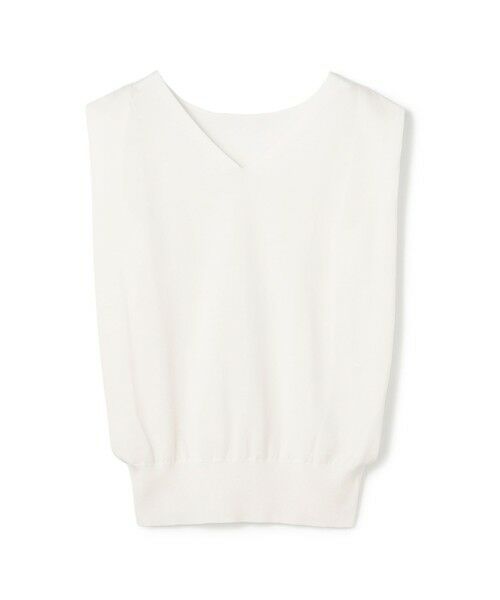 TOMORROWLAND / トゥモローランド ニット・セーター | ハイツイストドライコットン フロンタブルプルオーバー（11 ホワイト）