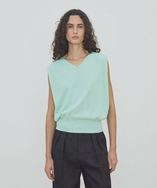 TOMORROWLAND / トゥモローランド ニット・セーター | ハイツイストドライコットン フロンタブルプルオーバー | 詳細3