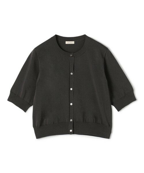 TOMORROWLAND / トゥモローランド カーディガン・ボレロ | 【WEB先行予約】ドライコットン ハーフスリーブカーディガン（17 チャコールグレー）