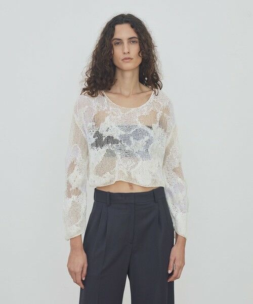 TOMORROWLAND / トゥモローランド ニット・セーター | ハンドニット ラウンドネックプルオーバー | 詳細2