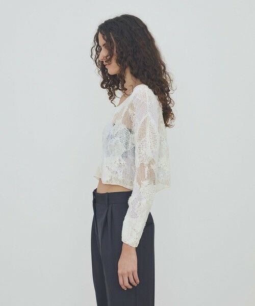 TOMORROWLAND / トゥモローランド ニット・セーター | ハンドニット ラウンドネックプルオーバー | 詳細3