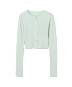 TOMORROWLAND / トゥモローランド カーディガン・ボレロ | シルクコットンリブ クロップドカーディガン