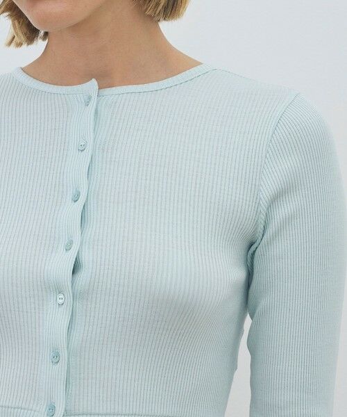TOMORROWLAND / トゥモローランド カーディガン・ボレロ | シルクコットンリブ クロップドカーディガン | 詳細5