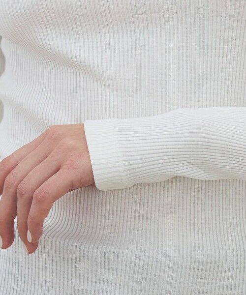 TOMORROWLAND / トゥモローランド カットソー | シルクコットンリブ ボートネックプルオーバー | 詳細6