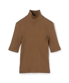 TOMORROWLAND / トゥモローランド カットソー | シルクコットンリブ ハーフスリーブプルオーバー