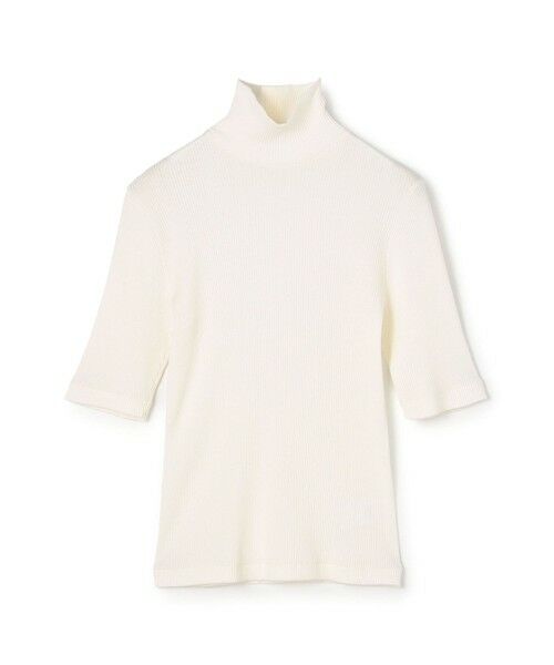 TOMORROWLAND / トゥモローランド カットソー | シルクコットンリブ ハーフスリーブプルオーバー（11 ホワイト）