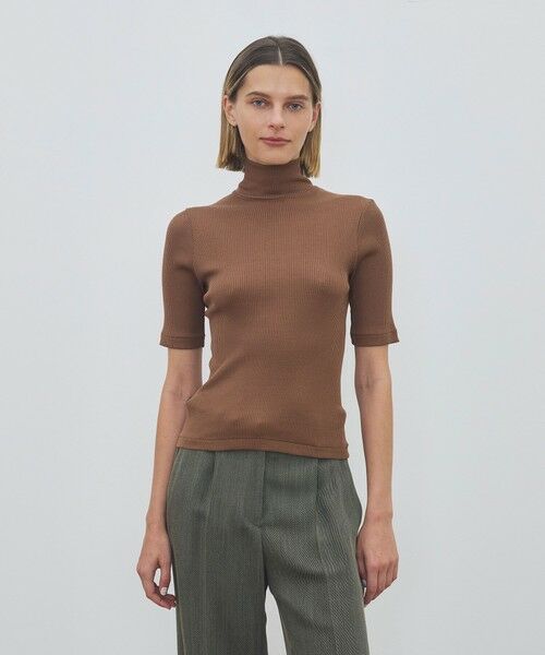 TOMORROWLAND / トゥモローランド カットソー | シルクコットンリブ ハーフスリーブプルオーバー | 詳細2