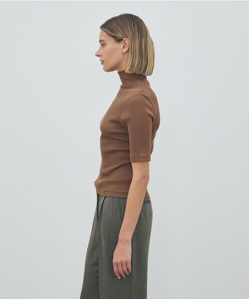 TOMORROWLAND / トゥモローランド カットソー | シルクコットンリブ ハーフスリーブプルオーバー | 詳細3