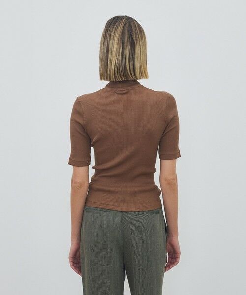 TOMORROWLAND / トゥモローランド カットソー | シルクコットンリブ ハーフスリーブプルオーバー | 詳細4