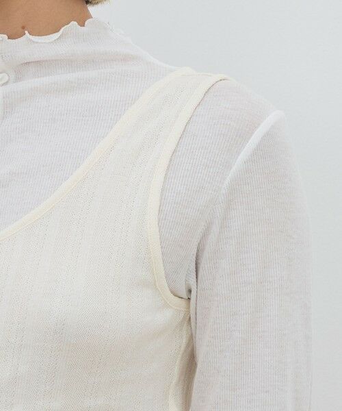 TOMORROWLAND / トゥモローランド Tシャツ | オーバーレイコットン レイヤードロングスリーブTシャツ | 詳細6