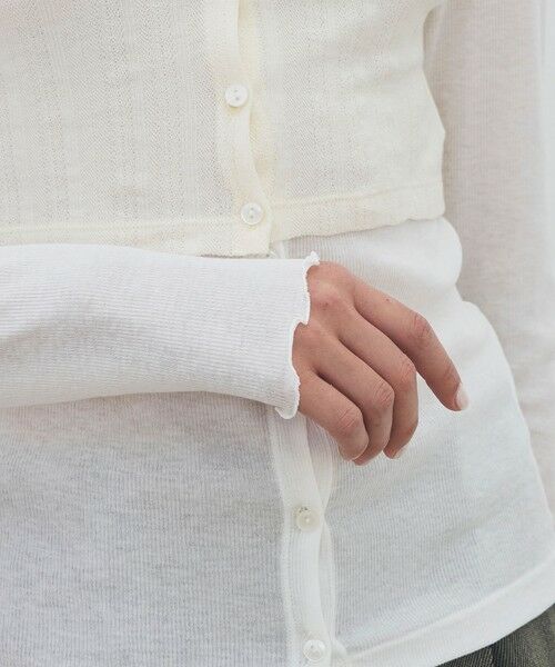 TOMORROWLAND / トゥモローランド Tシャツ | オーバーレイコットン レイヤードロングスリーブTシャツ | 詳細7