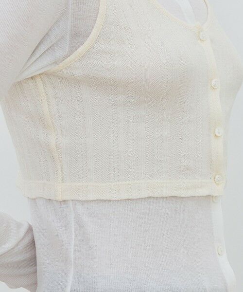 TOMORROWLAND / トゥモローランド Tシャツ | オーバーレイコットン レイヤードロングスリーブTシャツ | 詳細8