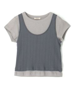 TOMORROWLAND / トゥモローランド Tシャツ | オーバーレイコットン レイヤードベビーTシャツ