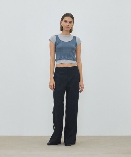 TOMORROWLAND / トゥモローランド Tシャツ | オーバーレイコットン レイヤードベビーTシャツ | 詳細1