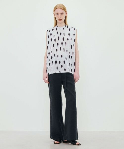 TOMORROWLAND / トゥモローランド その他パンツ | フィブリルキュプラポリ ロングベルデッドギャザーパンツ | 詳細1