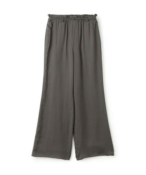 TOMORROWLAND / トゥモローランド その他パンツ | フィブリルストライプ ロングベルデッドギャザーパンツ（16 グレー系）