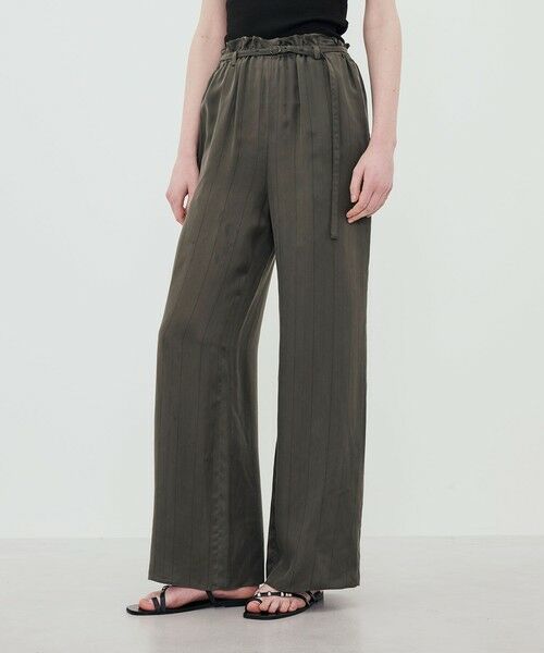 TOMORROWLAND / トゥモローランド その他パンツ | フィブリルストライプ ロングベルデッドギャザーパンツ | 詳細2