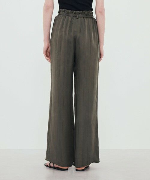 TOMORROWLAND / トゥモローランド その他パンツ | フィブリルストライプ ロングベルデッドギャザーパンツ | 詳細4