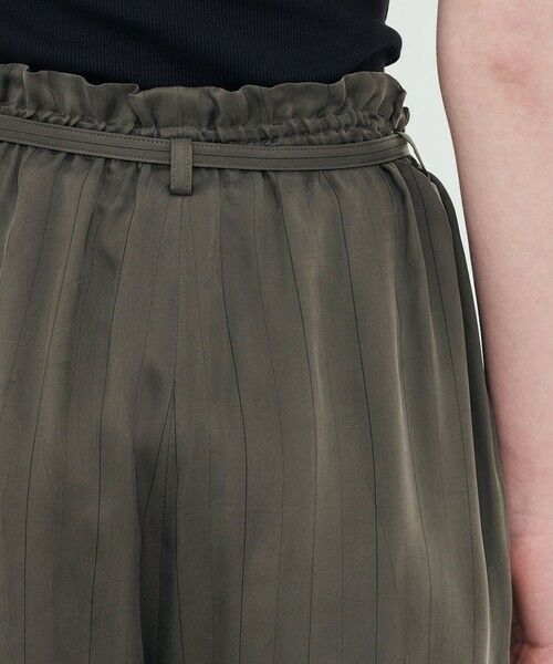 TOMORROWLAND / トゥモローランド その他パンツ | フィブリルストライプ ロングベルデッドギャザーパンツ | 詳細6