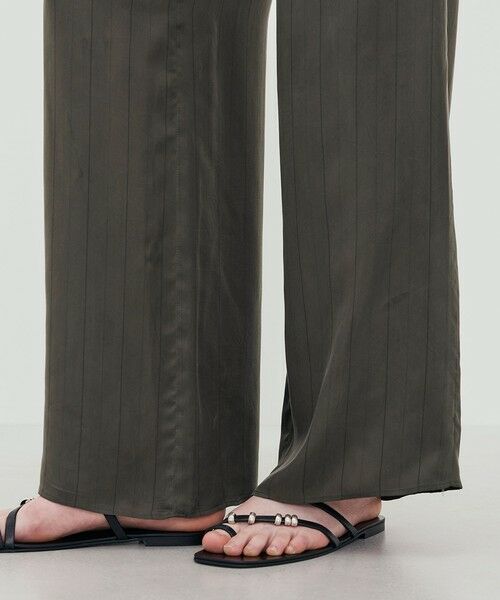 TOMORROWLAND / トゥモローランド その他パンツ | フィブリルストライプ ロングベルデッドギャザーパンツ | 詳細8