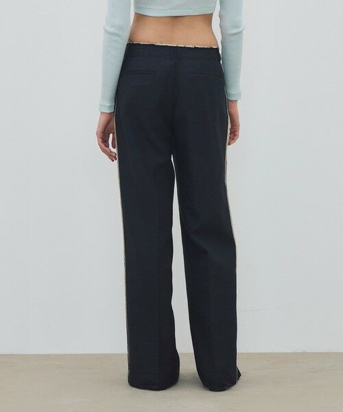 TOMORROWLAND / トゥモローランド スラックス・ドレスパンツ | モヘヤリネンエンブロイダリーカッティング パンツ | 詳細4