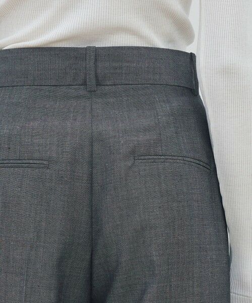 TOMORROWLAND / トゥモローランド スラックス・ドレスパンツ | ウーステッドウール モヘヤ 2タックパンツ | 詳細7