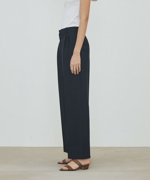 TOMORROWLAND / トゥモローランド スラックス・ドレスパンツ | 【WEB先行予約】ウールバスケットウェーブ タックワイドパンツ | 詳細3