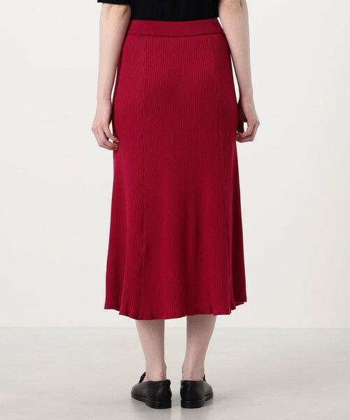 TOMORROWLAND / トゥモローランド ミニ・ひざ丈スカート | ウールポリエステルリブ パネルフレアスカート | 詳細4