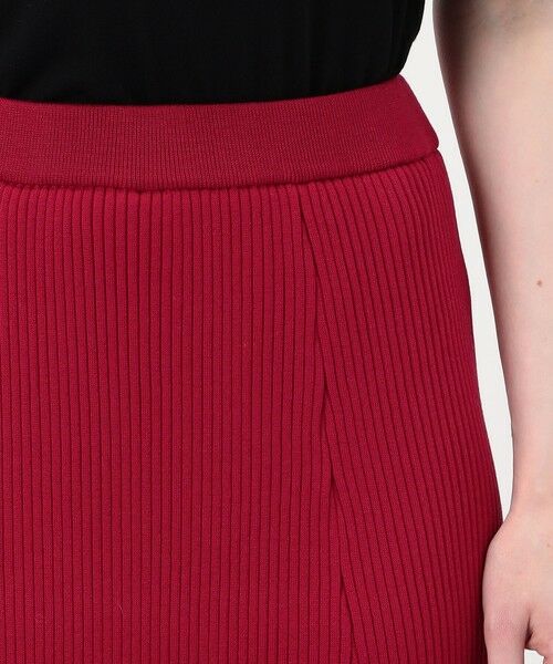 TOMORROWLAND / トゥモローランド ミニ・ひざ丈スカート | ウールポリエステルリブ パネルフレアスカート | 詳細5