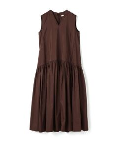 TOMORROWLAND / トゥモローランド ロング・マキシ丈ワンピース | 【WEB先行予約】コットンシルクタイプライター Vネックドレス