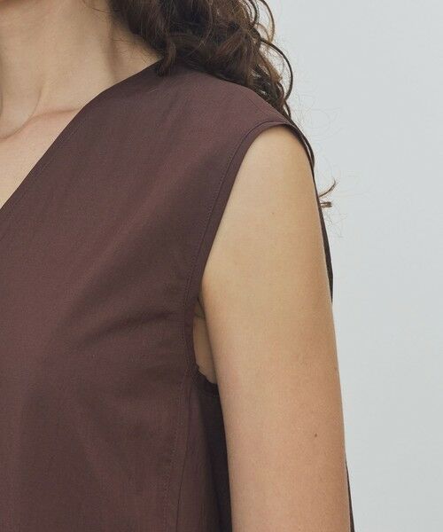 TOMORROWLAND / トゥモローランド ロング・マキシ丈ワンピース | 【WEB先行予約】コットンシルクタイプライター Vネックドレス | 詳細5