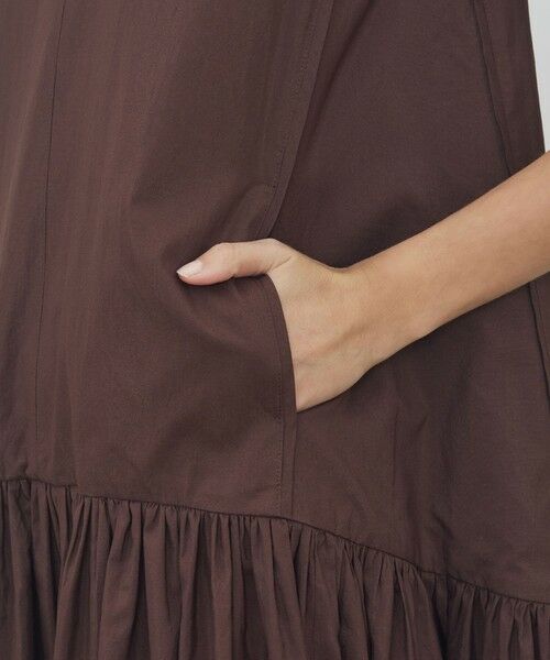 TOMORROWLAND / トゥモローランド ロング・マキシ丈ワンピース | 【WEB先行予約】コットンシルクタイプライター Vネックドレス | 詳細6