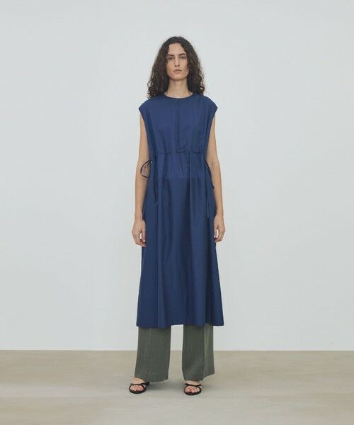 TOMORROWLAND / トゥモローランド ロング・マキシ丈ワンピース | 【WEB先行予約】コットンシルクタイプライター ギャザードレス | 詳細1