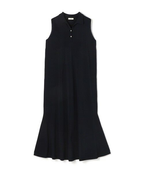 TOMORROWLAND / トゥモローランド ロング・マキシ丈ワンピース | 【WEB先行予約】ドライコットン ポロカラーワンピース（69 ネイビー）