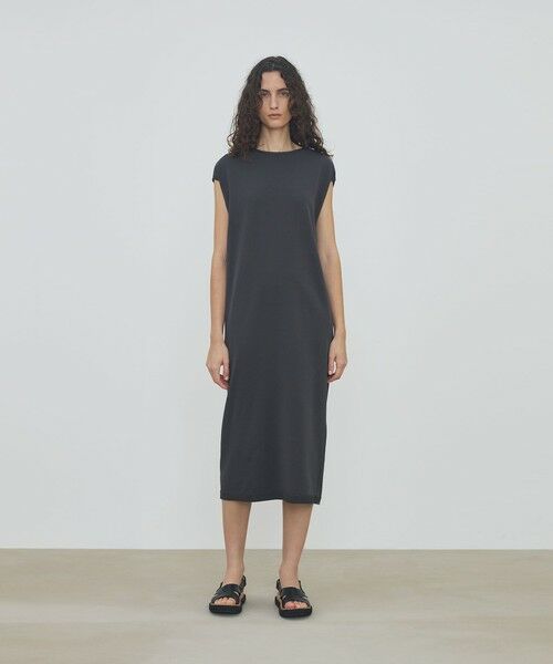 TOMORROWLAND / トゥモローランド ミニ丈・ひざ丈ワンピース | 【WEB先行予約】ドライコットン フレンチスリーブワンピース | 詳細1