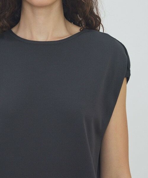 TOMORROWLAND / トゥモローランド ミニ丈・ひざ丈ワンピース | 【WEB先行予約】ドライコットン フレンチスリーブワンピース | 詳細4