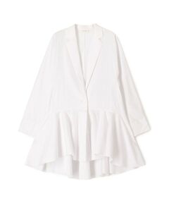 TOMORROWLAND / トゥモローランド テーラードジャケット | コットンナイロンストレッチ ペプラムジャケット