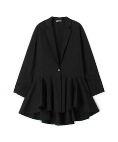 TOMORROWLAND / トゥモローランド テーラードジャケット | コットンナイロンストレッチ ペプラムジャケット