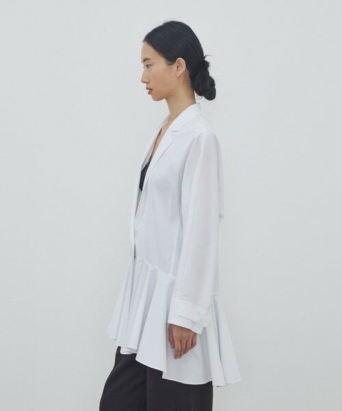 TOMORROWLAND / トゥモローランド テーラードジャケット | コットンナイロンストレッチ ペプラムジャケット | 詳細3