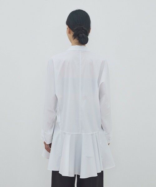 TOMORROWLAND / トゥモローランド テーラードジャケット | コットンナイロンストレッチ ペプラムジャケット | 詳細4