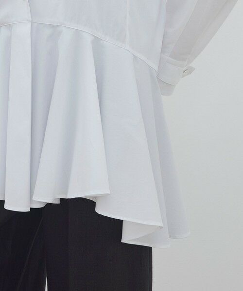 TOMORROWLAND / トゥモローランド テーラードジャケット | コットンナイロンストレッチ ペプラムジャケット | 詳細8