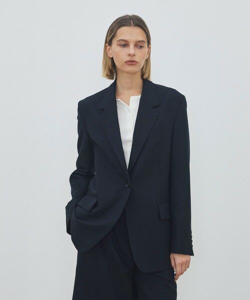 TOMORROWLAND / トゥモローランド テーラードジャケット | 【WEB先行予約】ウールバスケットウェーブ シングルジャケット | 詳細2