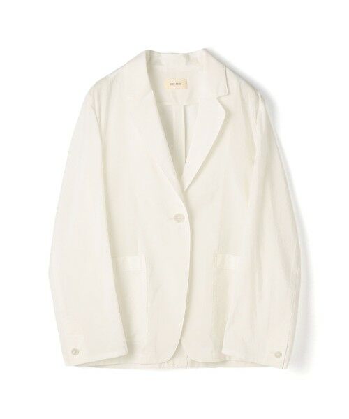 TOMORROWLAND / トゥモローランド テーラードジャケット | 【WEB先行予約】 コットンシルクタイプライター テーラードジャケット（11 ホワイト）